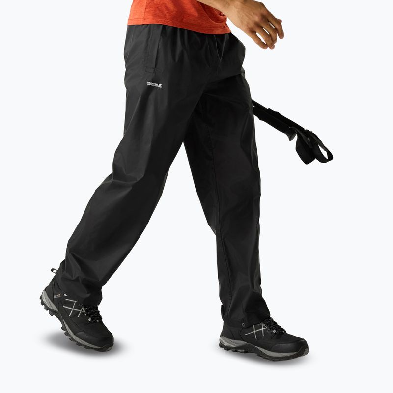 Pánské trekingové kalhoty REGATTA Pack It Overtrousers black 4