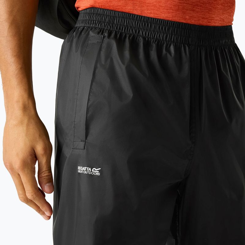 Pánské trekingové kalhoty REGATTA Pack It Overtrousers black 5