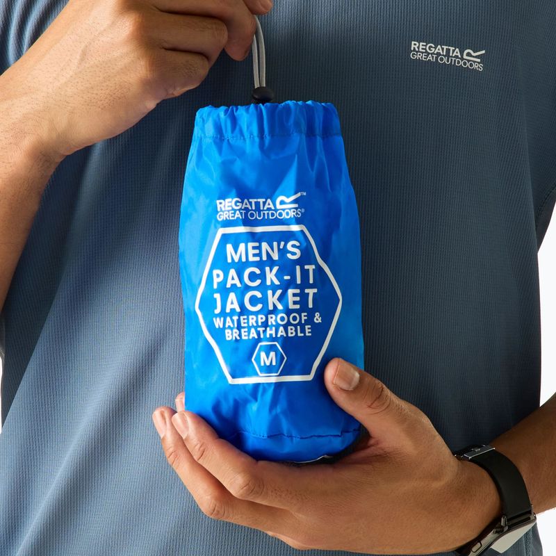 Pánská nepromokavá bunda REGATTA Pack-It III oxford blue 6