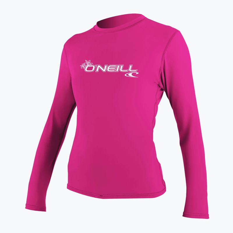 Dámské plavecké tričko s dlouhým rukávem O'Neill Basic Skins Sun Shirt fox pink