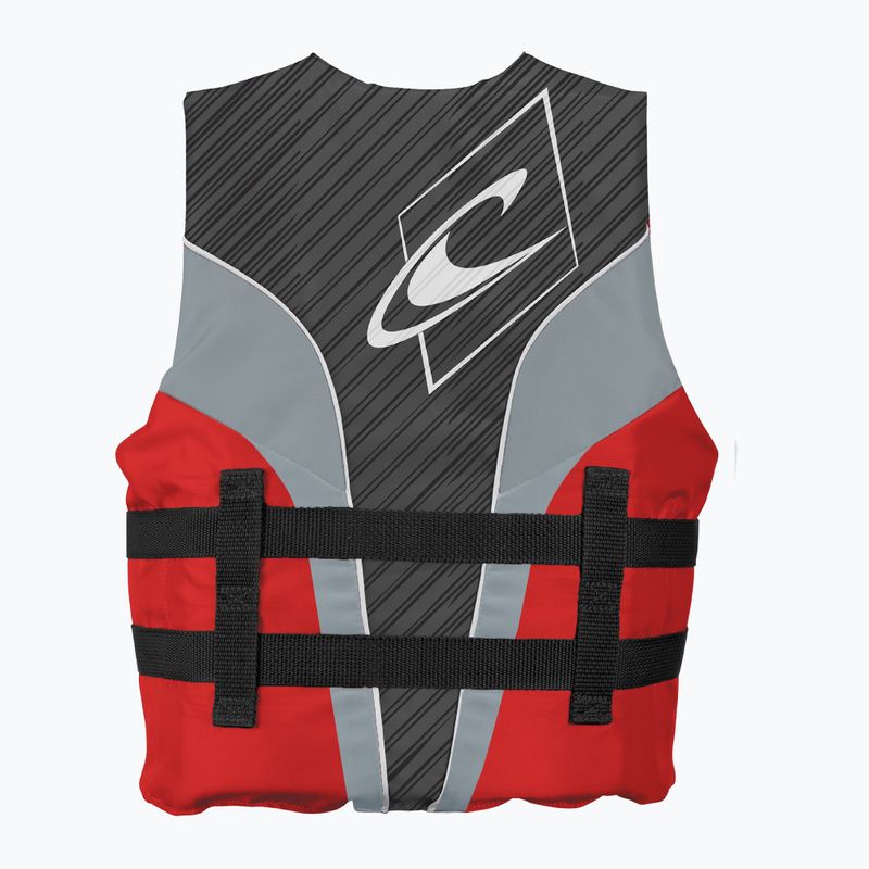 Dětská plovací vesta O'Neill Superlite 50N ISO Vest smoke/graphite/red white 2