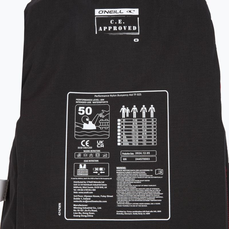 Bezpečnostní vesta O'Neill Rental Superlite 50N ISO red/blue 4