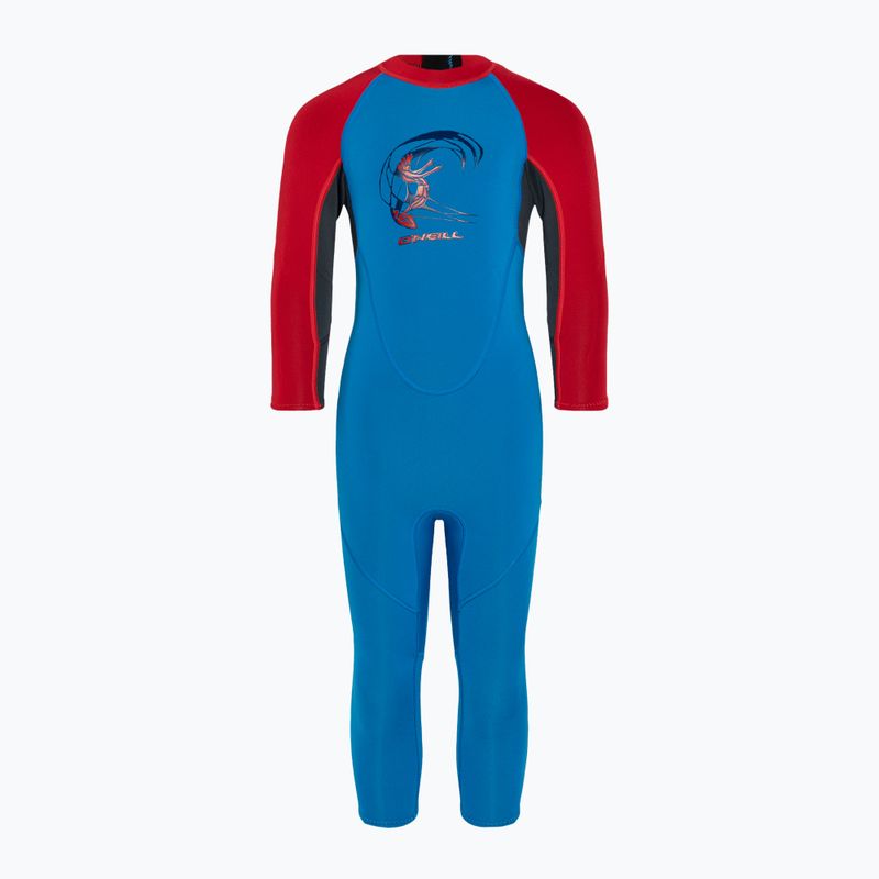 Dětský neopren   O'Neill Toddler Reactor-2 2 mm Back Zip Full ej9/ocean/graph/red