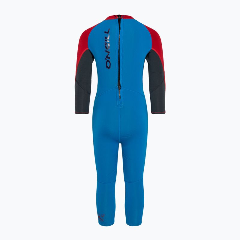Dětský neopren   O'Neill Toddler Reactor-2 2 mm Back Zip Full ej9/ocean/graph/red 2