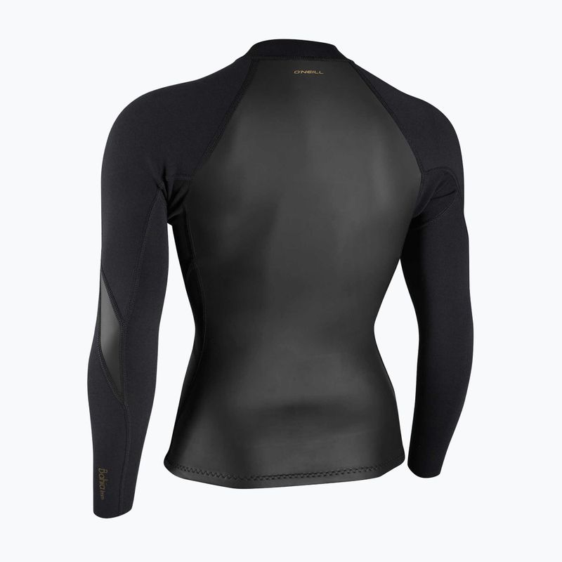 Dámský plavecký neopren O'Neill Bahia 1/0.5mm Full-Zip Jacket glide black/black/black 2