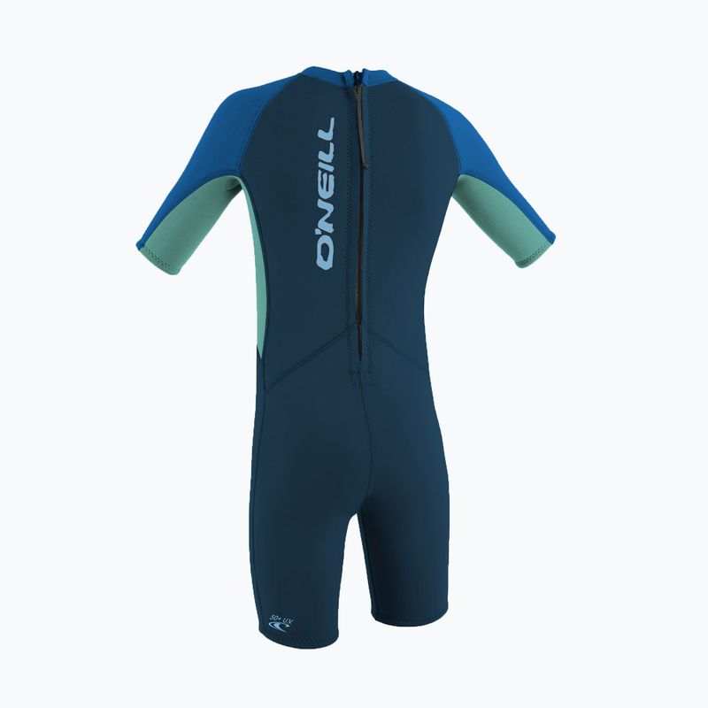 Dětský neopren O'Neill Toddler Reactor-2 2 mm Back Zip slate/ligh aqua/ocean 2