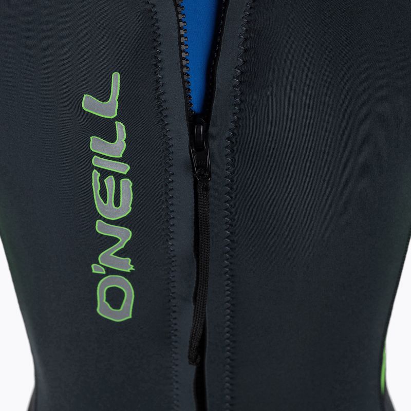 Dětský neopren   O'Neill Toddler Reactor-2 2 mm Back Zip S/S fx6/graphite/dayglo/ocean 4
