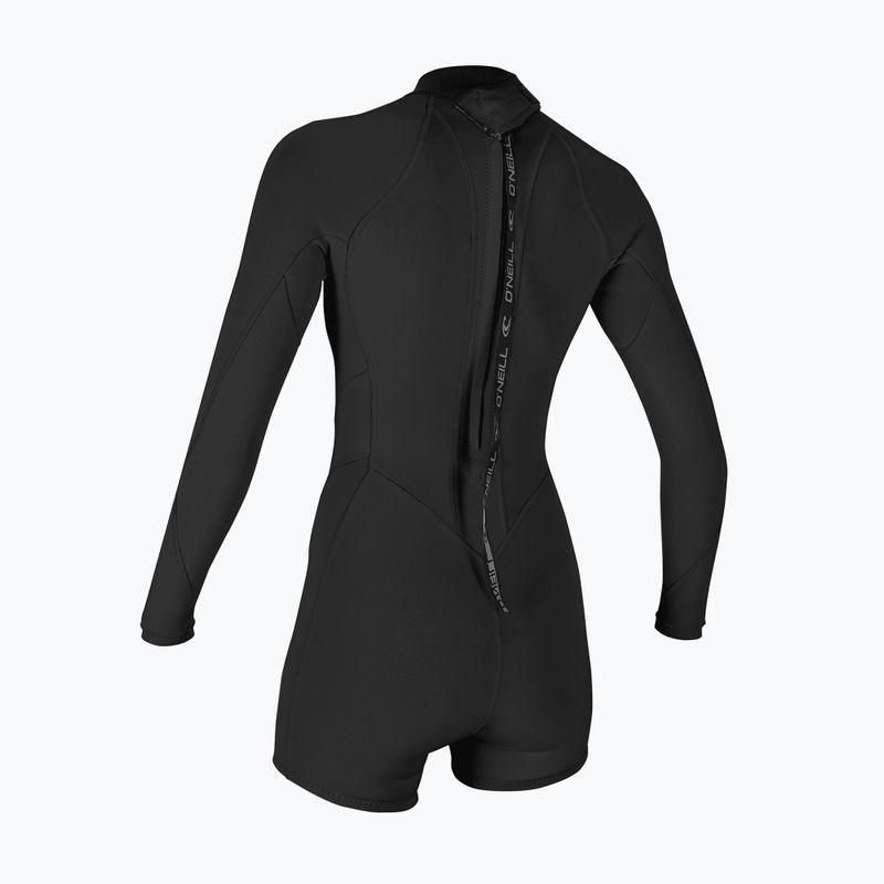 Dámský plavecký neopren O'Neill Bahia 2/1 mm Back Zip Spring black/black/black 2
