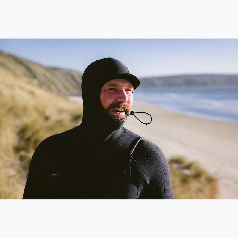Pánský neopren O'Neill Hyperfreak 4/3+ mm Chest Zip with Hood black/black 7