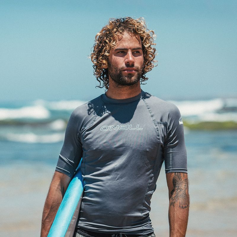 Pánské plavecké tričko O'Neill Basic Skins Rash Guard grey 3341 3