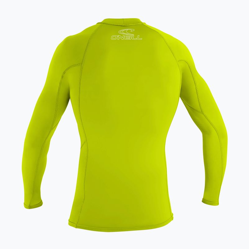Dětské plavecké tričko Longsleev  O'Neill Basic Skins LS Rash Guard lime 2