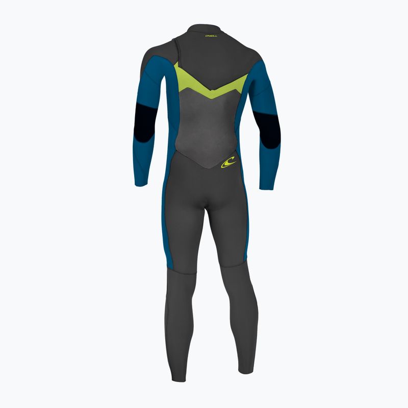 Dětský neopren O'Neill Ninja 4/3 Chest Zip Full black/ ultrablue/ dayglo 2