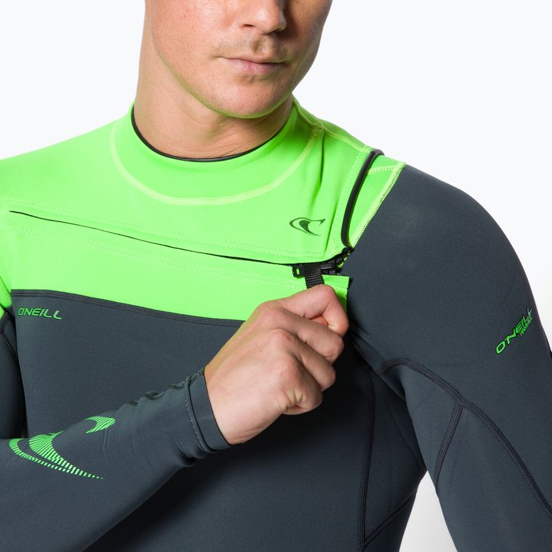 Pánský neopren O'Neill Hammer 2 mm Chest Zip L/S Spring hl7/graphite/dayglo 3