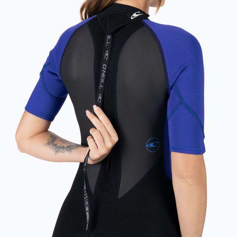 Dámský neopren   O'Neill Reactor-2 2 mm Back Zip S/S Spring bh2/black/cobalt 5