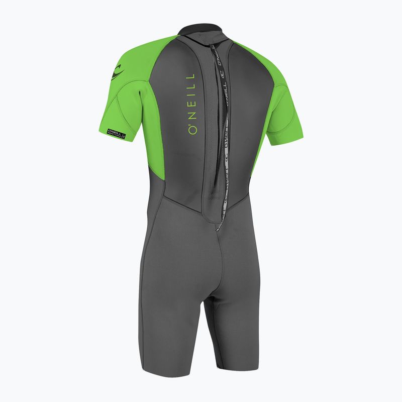 Dětský neopren   O'Neill Reactor-2 2 mm Back Zip S/S Spring graph/dayglo 2