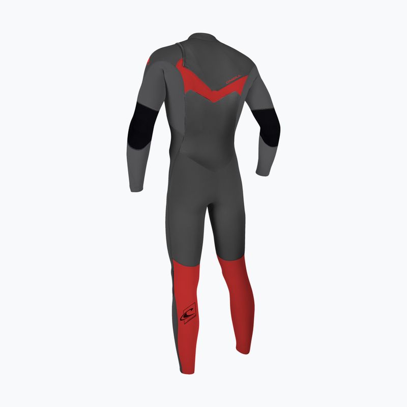 Dětský neopren O'Neill Youth Epic 5/4 Chest Zip Full graphite/smoke/red 2