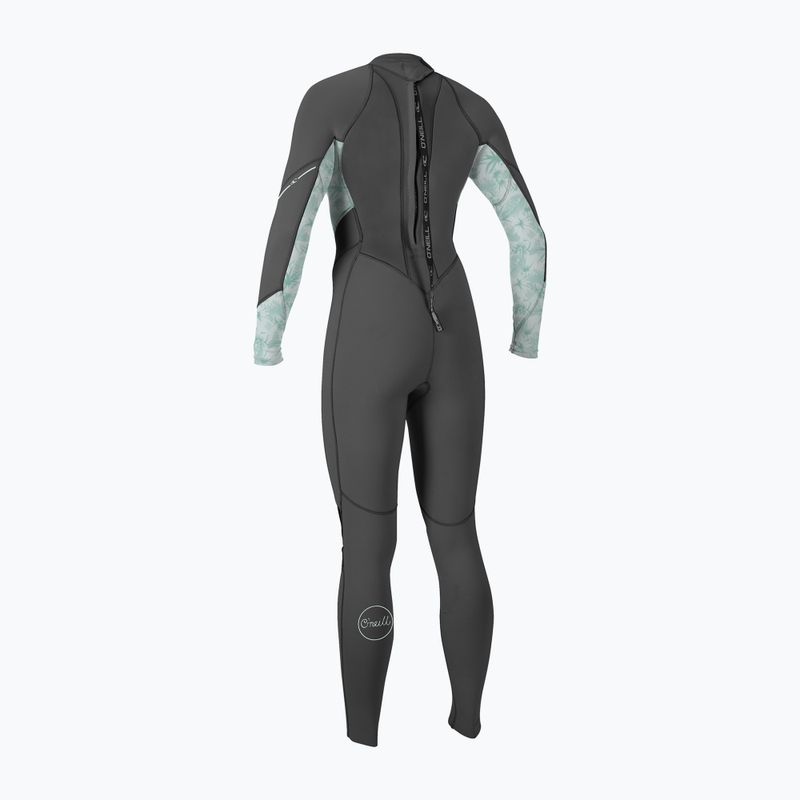 Dámský plavecký neopren  O'Neill Bahia 3/2 Back Zip Full hy8 graphite/mirage tropical/m 2