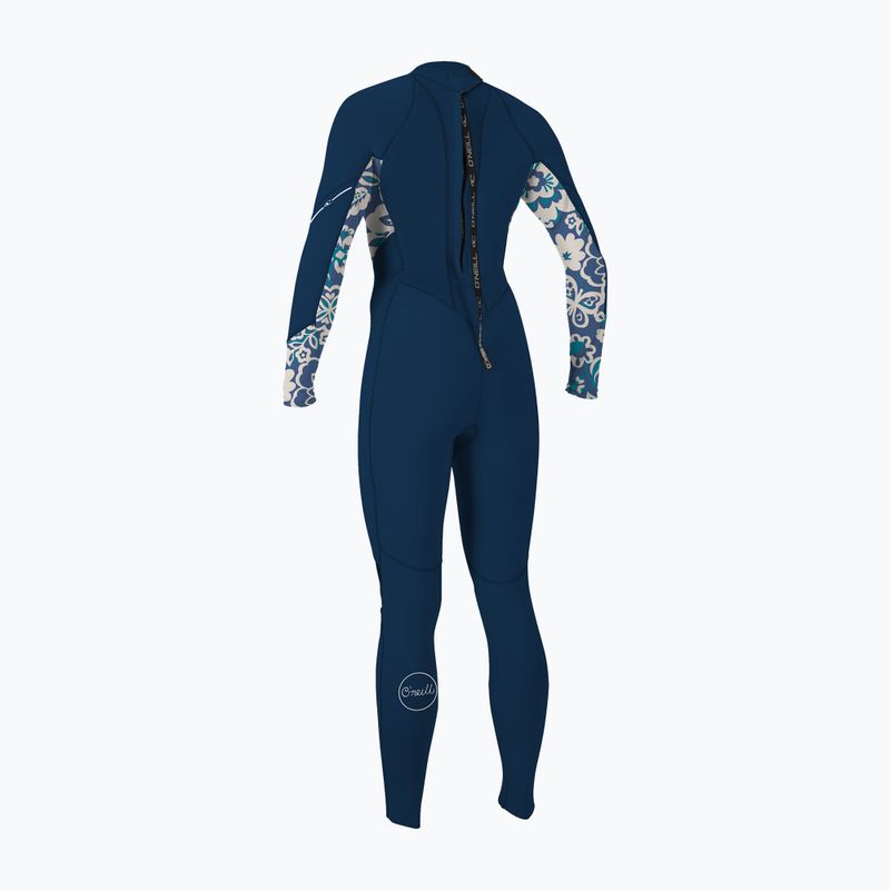Dámský plavecký neopren  O'Neill Bahia 3/2 Back Zip Full frnavy/crisflor/crisflor 2