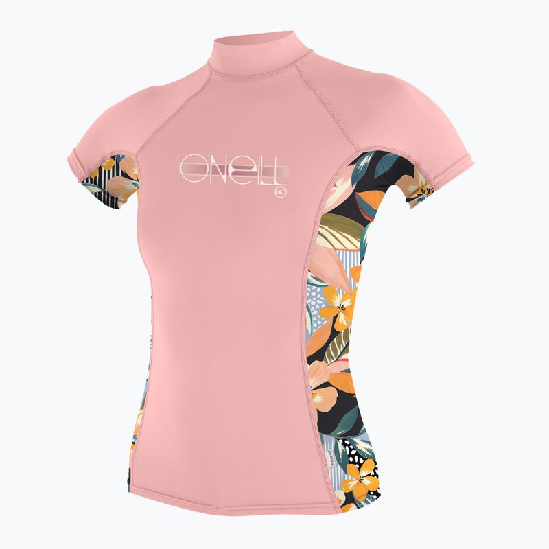 Dívčí plavecké tričko O'Neill Premium Skins Turtleneck Rash Guard peony/demi floral/peony