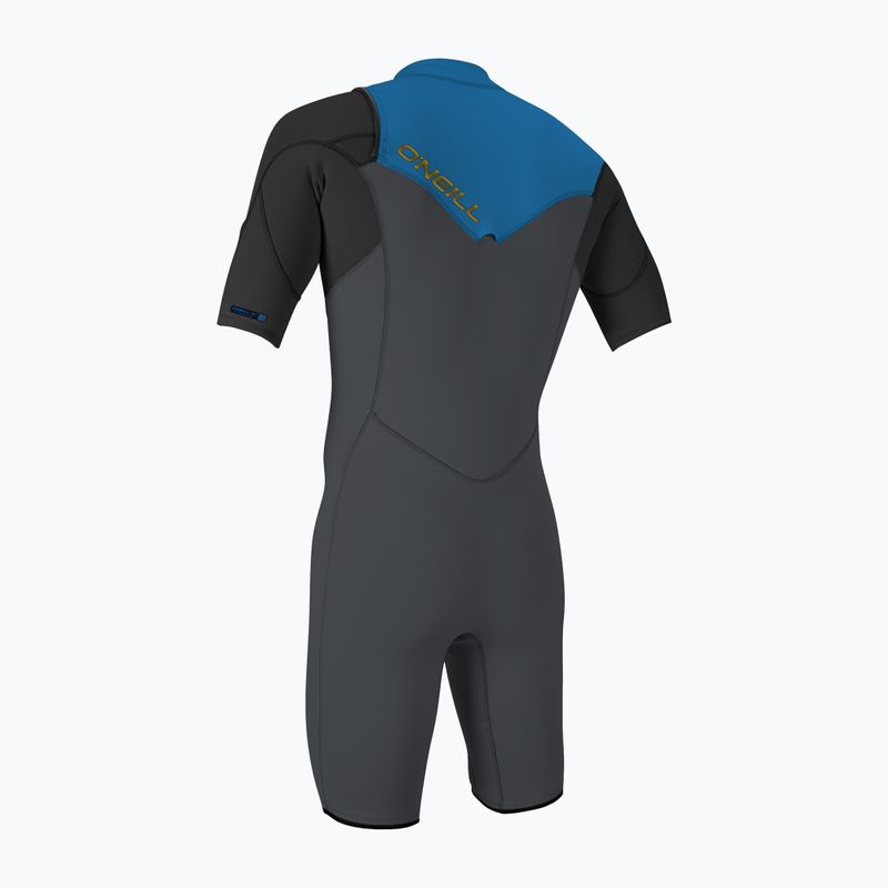 Pánský plavecký neopren O'Neill Hammer 2mm Chest Zip SS Spring graphite/black/ocean 2