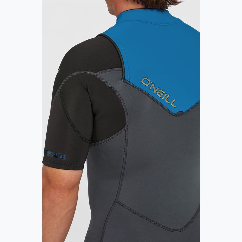 Pánský plavecký neopren O'Neill Hammer 2mm Chest Zip SS Spring graphite/black/ocean 7