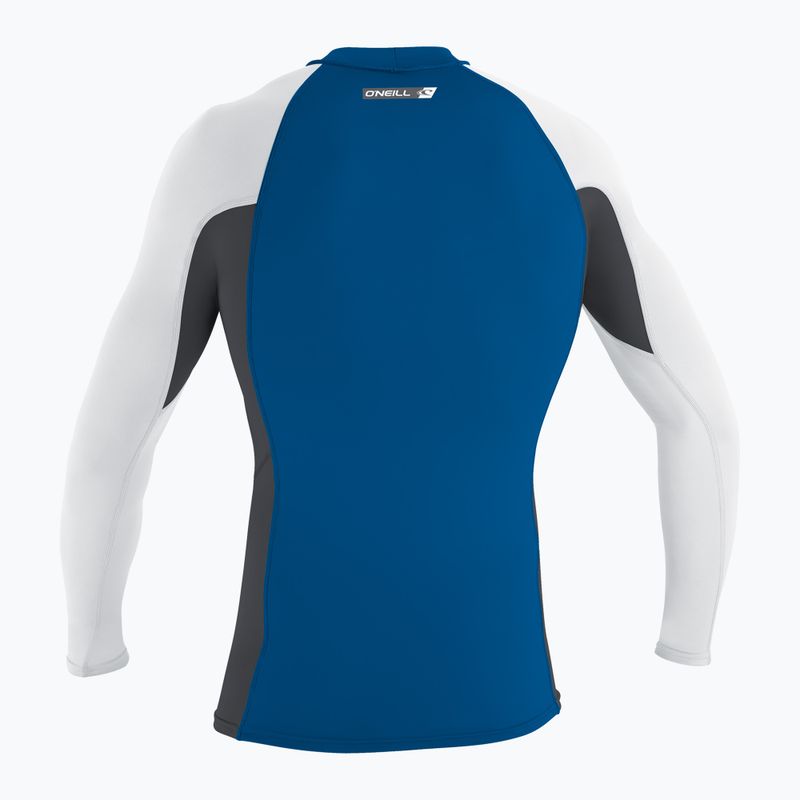 Pánské plavecké tričko  Longsleeve O'Neill Premium Skins Rash Guard deep sea/ graphite/ white 2