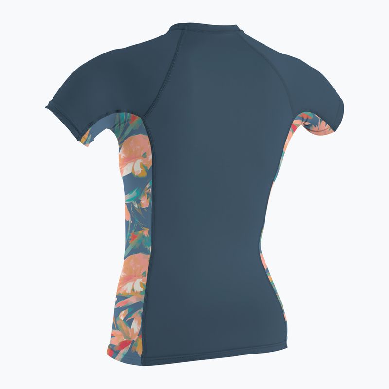 Dámské plavecké tričko O'Neill Side Print Rash Guard black/mikah floral 2