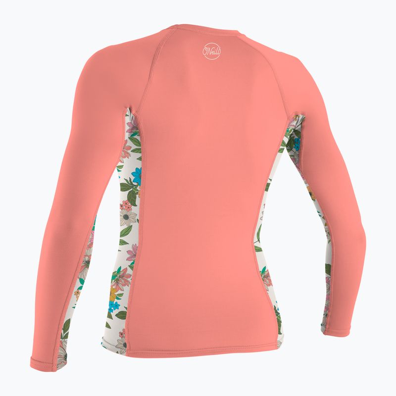 Dámské plavecké tričko Longsleeve O'Neill Side Print Rash Guard desert flower/cara floral 2
