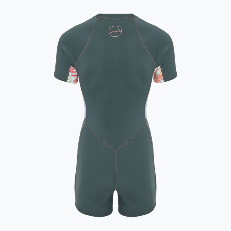 Dámský plavecký neopren O'Neill Bahia 2/1 mm Front Zip Spring shade/ arta geo/ shade 2