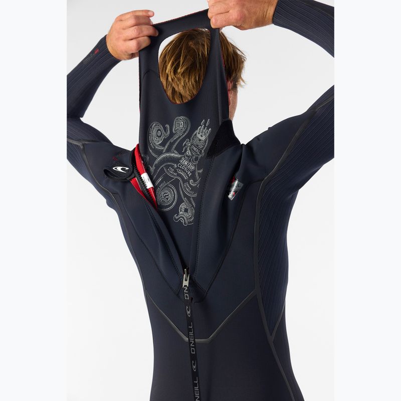 Pánský neopren O'Neill Hyperfreak Fire 4/3+ mm Back Zip Full black/black 10