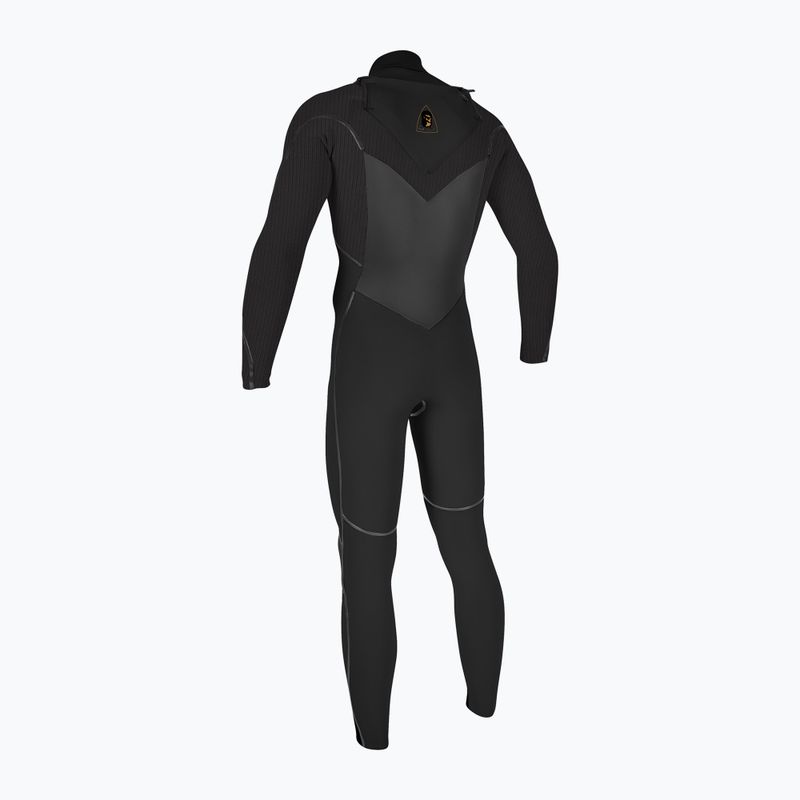 Pánský plavecký neopren O'Neill Mutant Legend 5/4 mm Chest Zip with Hood Full black/tempered steel 2