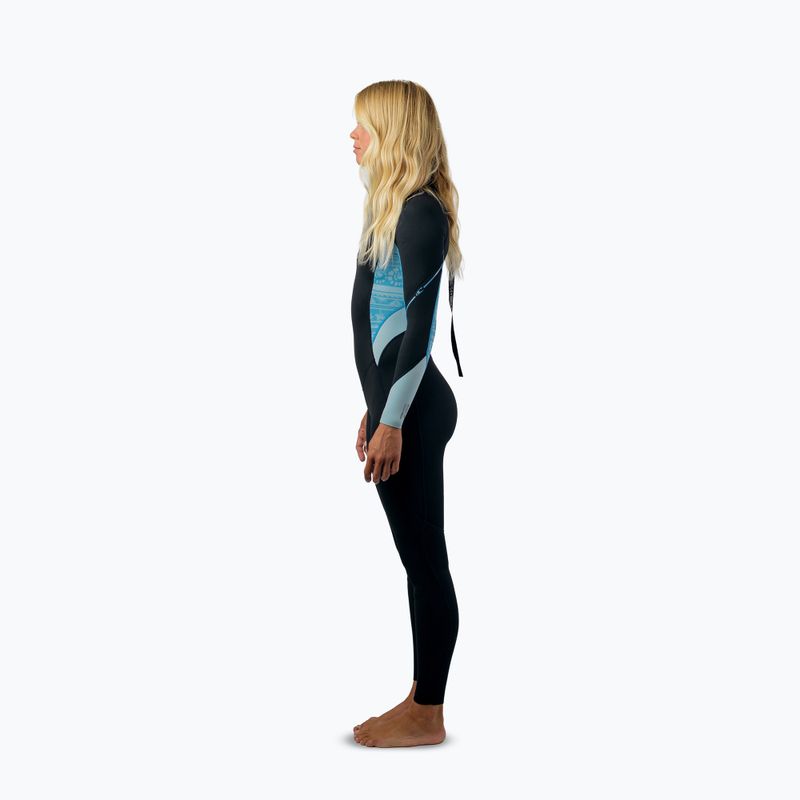 Dámský plavecký neopren O'Neill Bahia 3/2 Back Zip Full IQ5 black/surf abstract/chambray blue 5