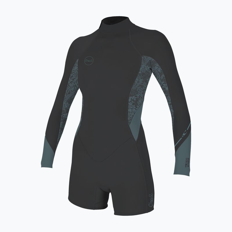 Dámský plavecký neopren O'Neill Bahia 2/1 mm Back Zip Spring tempered steel/shaded island sky