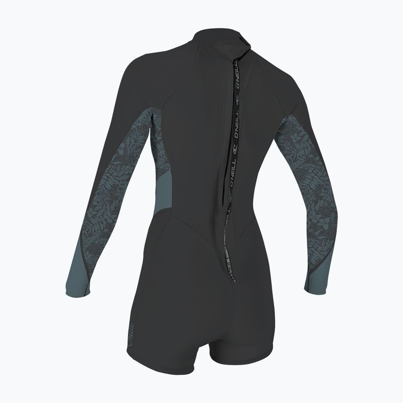 Dámský plavecký neopren O'Neill Bahia 2/1 mm Back Zip Spring tempered steel/shaded island sky 2