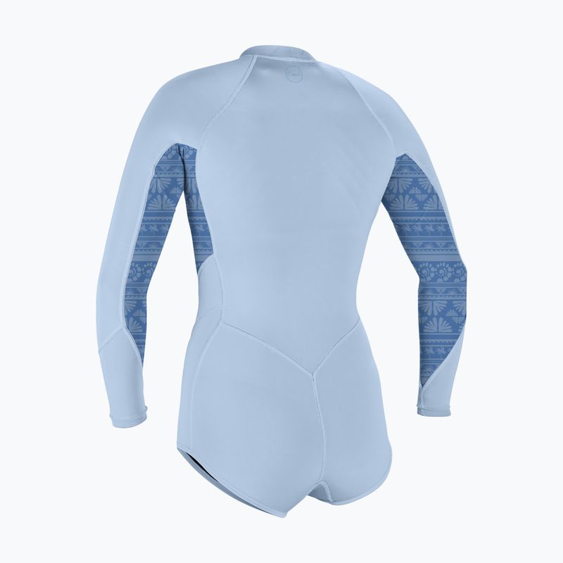 Dámský plavecký neopren O'Neill Bahia 2/1 mm Front Zip Short Spring chambray blue/surf abstract 2