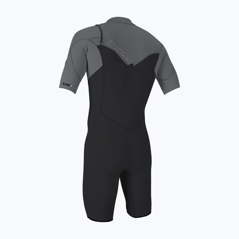 Pánský neopren O'Neill Hammer 2mm Chest Zip SS Spring IS6 tempered steel/smoke/smoke 2