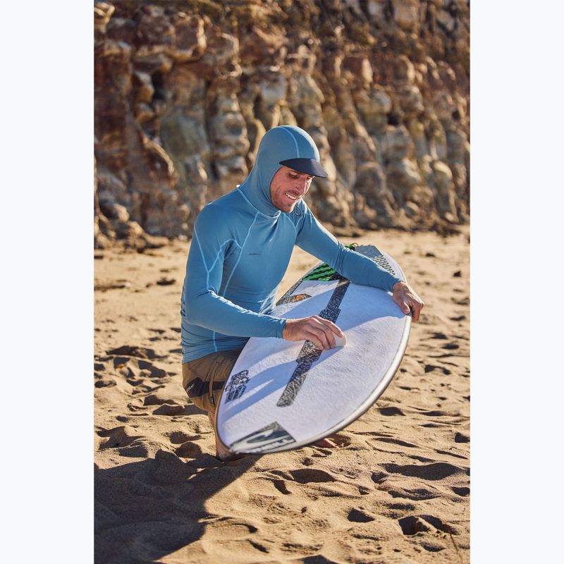 Pánské plavecké triko Longsleeve O'Neill Hyperfreak Skins Rash Guard Hooded blue fusion/blue fusion 3