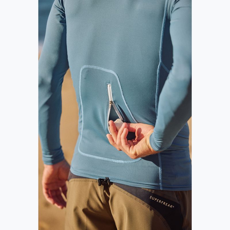 Pánské plavecké triko Longsleeve O'Neill Hyperfreak Skins Rash Guard Hooded blue fusion/blue fusion 9
