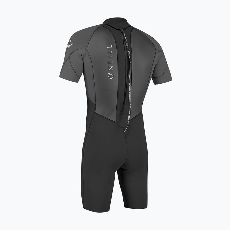Pánský neopren O'Neill Reactor-2 2mm Back Zip SS Spring HJ5 black/graphite 2