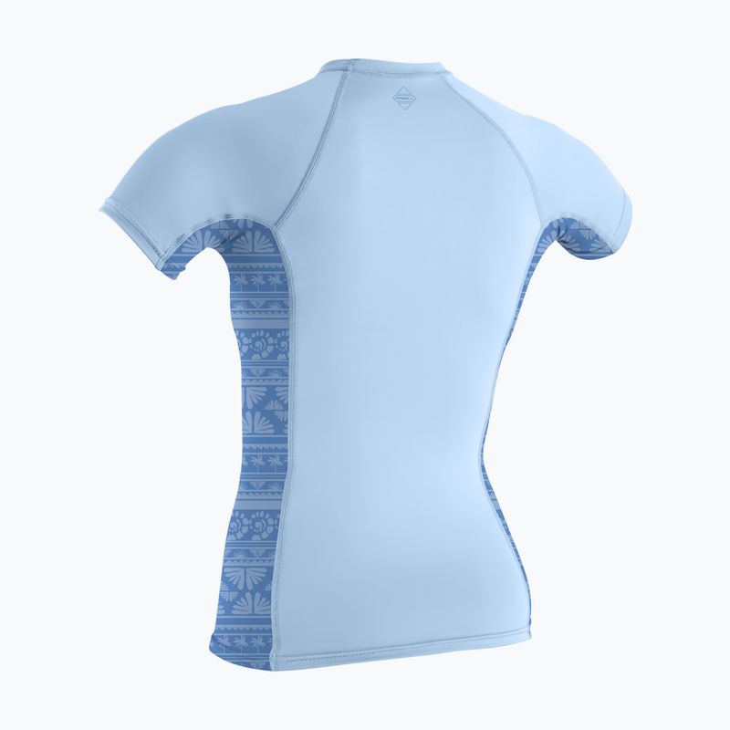 Dámské plavecké tričko O'Neill Hyperfreak Skins Rash Guard chambray blue/surf abstract 2