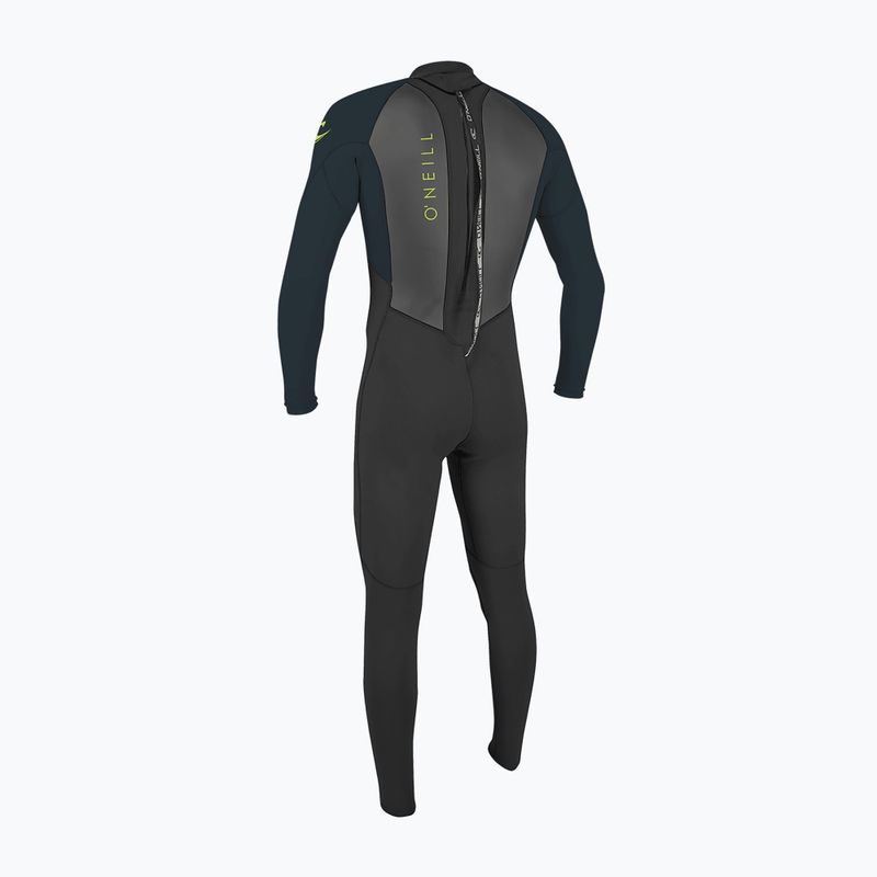 Dětský plavecký neopren O'Neill Youth Reactor-2 3/2 Back Zip Full black/slate 2