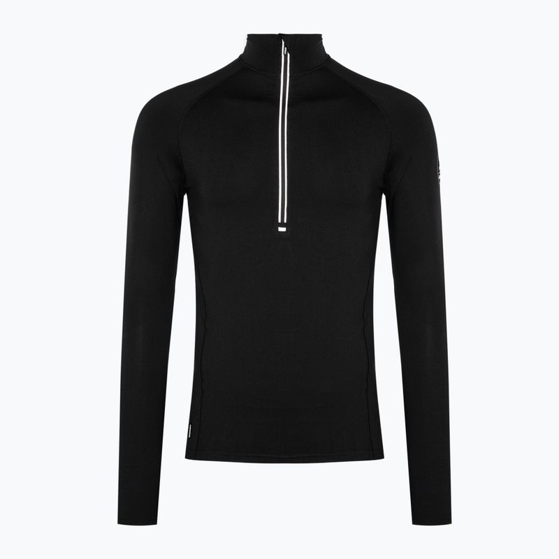 Pánská termo mikina Surfanic Bodyfit Zip Neck černá 4