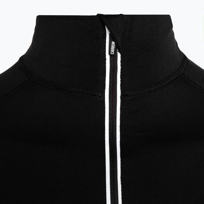 Pánská termo mikina Surfanic Bodyfit Zip Neck černá 6