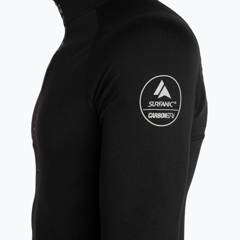 Pánská termo mikina Surfanic Bodyfit Zip Neck černá 7