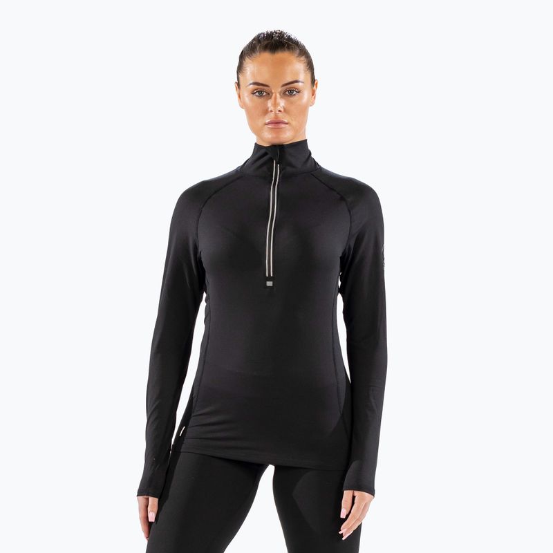 Dámská termoakční mikina Surfanic Cozy Zip Neck black