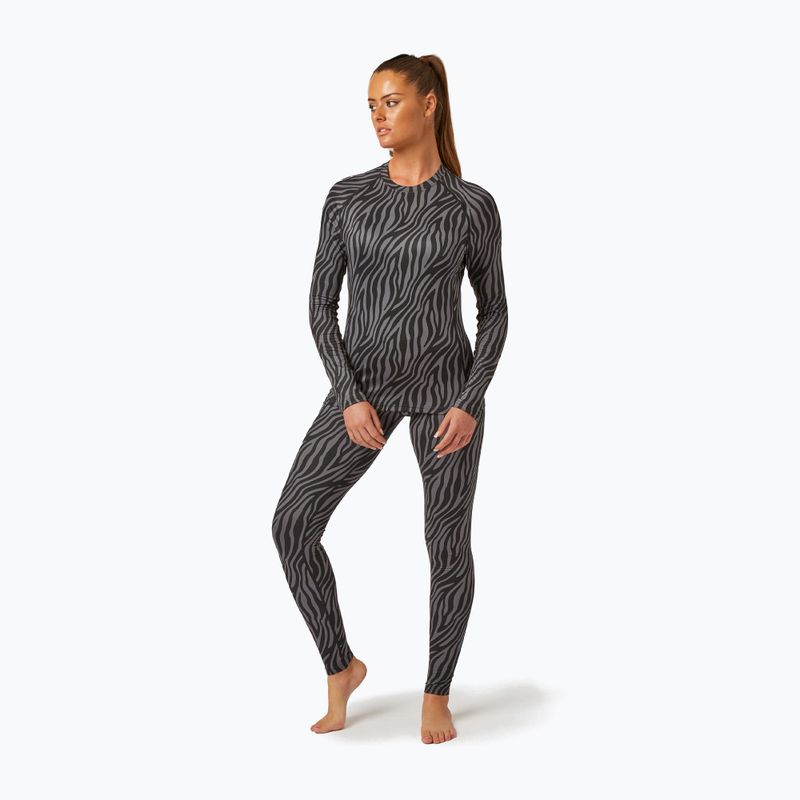 Dámská termoakční mikina Surfanic Cozy Limited Edition Crew Neck black zebra 2