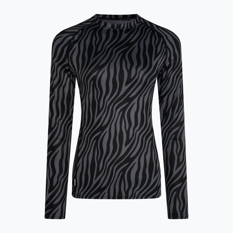 Dámská termoakční mikina Surfanic Cozy Limited Edition Crew Neck black zebra 4