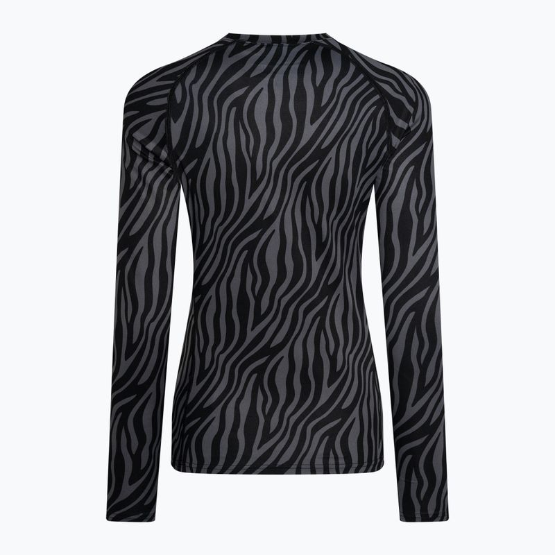 Dámská termoakční mikina Surfanic Cozy Limited Edition Crew Neck black zebra 5