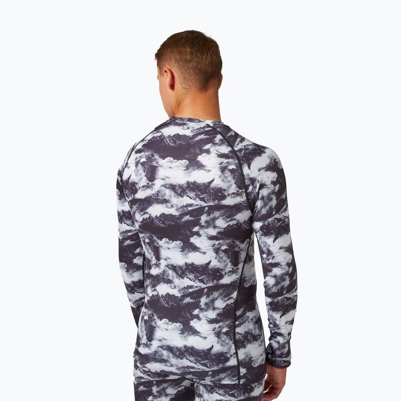 Pánské termo tričko longsleeve Surfanic Bodyfit Limited Edition Crew Neck white out print 3