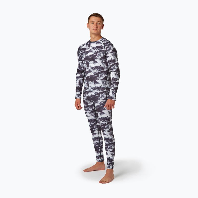Pánské termo tričko longsleeve Surfanic Bodyfit Limited Edition Crew Neck white out print 2